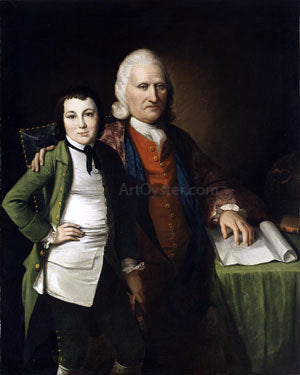  Matthew Pratt Cadwallader Colden and His Grandson Warren De Lancey - Canvas Print