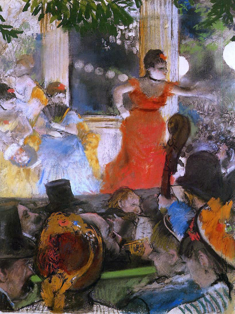  Edgar Degas Cafe Concert - At Les Ambassadeurs - Canvas Print