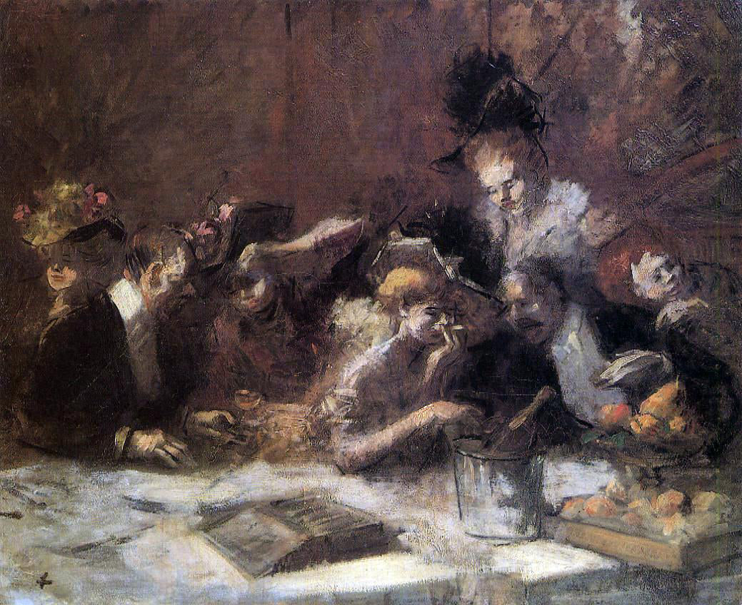  Jean-Louis Forain Cafe Maxim, Paris - Canvas Print