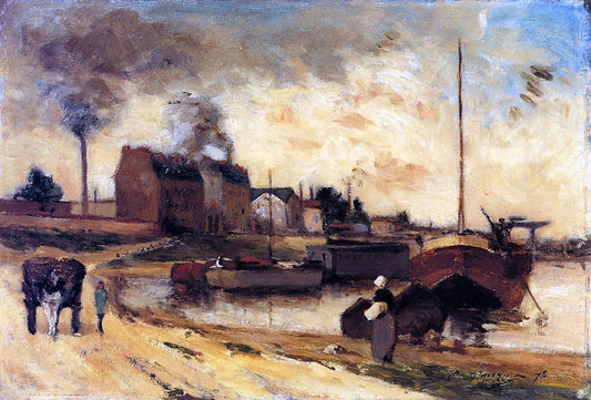  Paul Gauguin Cail Factories and Quai de Grenelle - Canvas Print