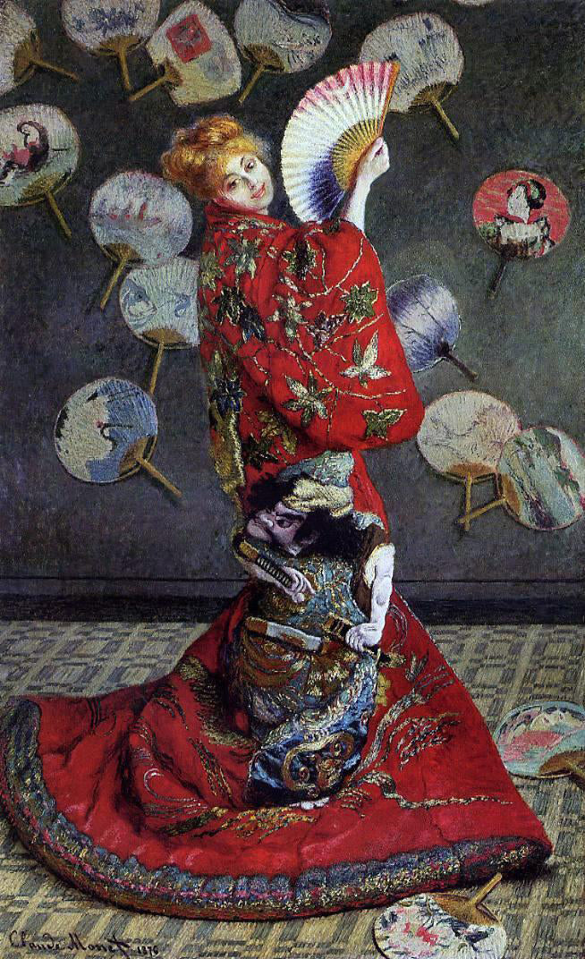  Claude Oscar Monet Camille Monet in Japanese Costume - Canvas Print