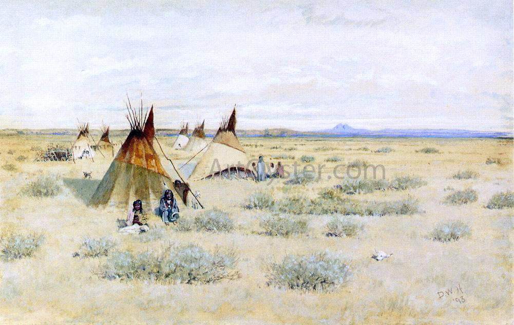  Dwight W Huntington Camp of Standing Bear - Canvas Print