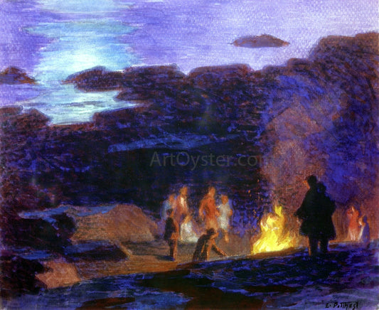  Edward Potthast Campfire - Canvas Print