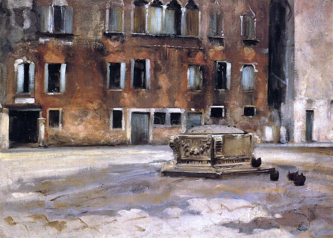  John Singer Sargent Campo San Agnese, Venise - Canvas Print