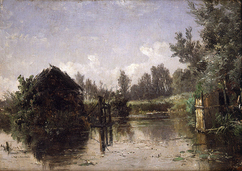  Carlos De Haes Canal Abandonado, Vriesland (Holanda) - Canvas Print