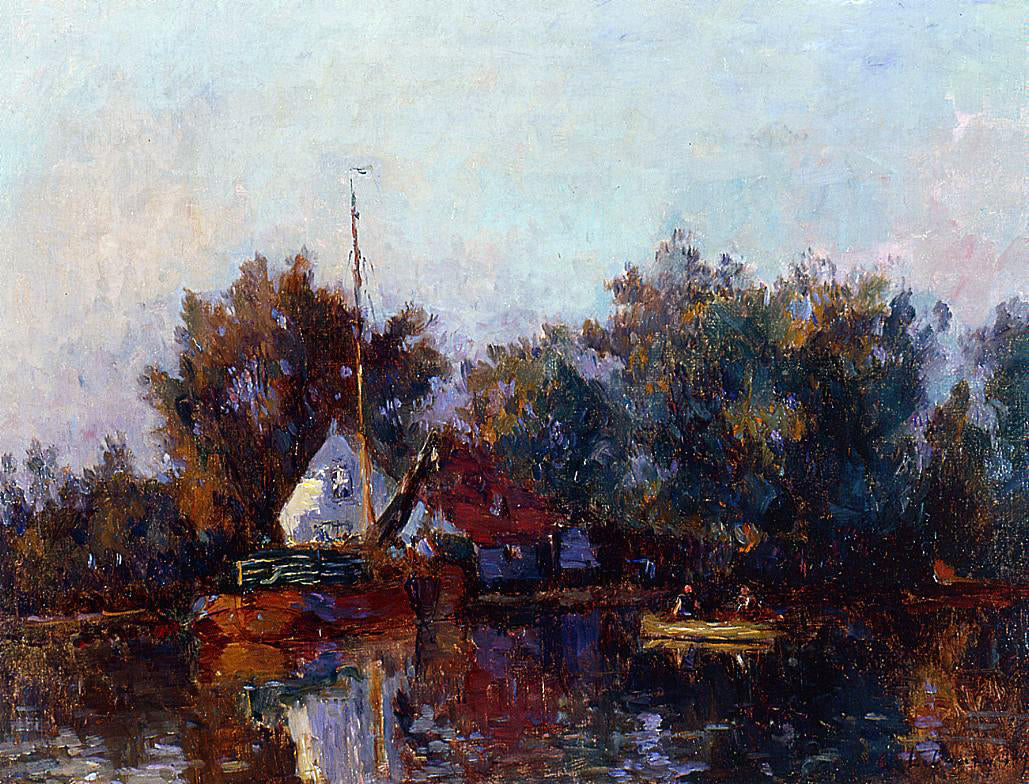  Albert Lebourg Canal in Holland near Rotterdam - Canvas Print