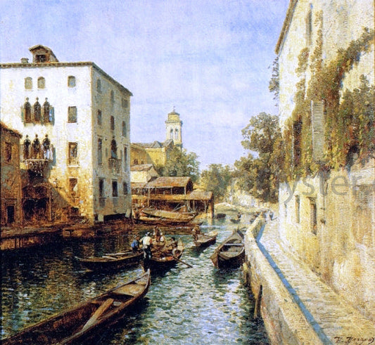  Herman Herzog Canal in Venice - Canvas Print