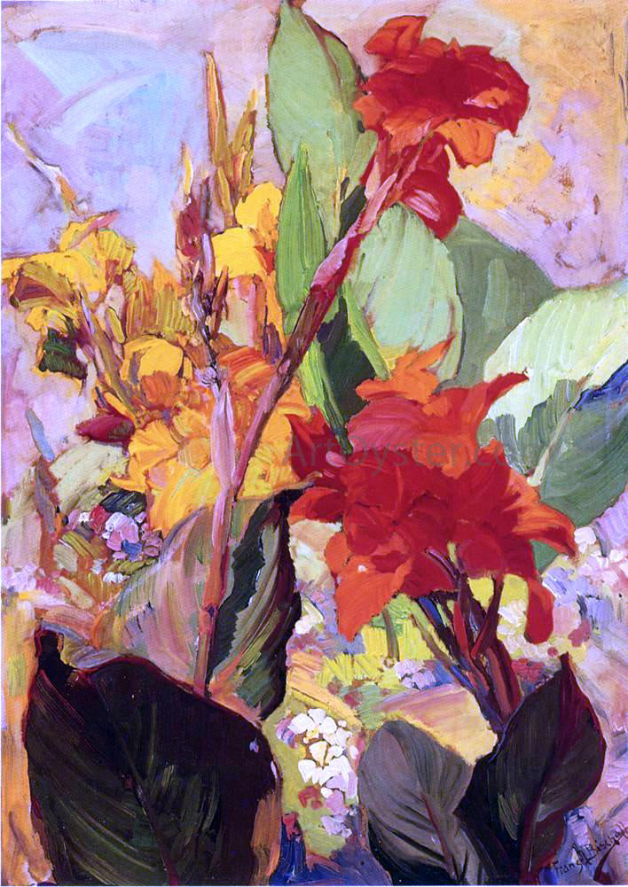  Franz Bischoff Canna Lillies - Canvas Print