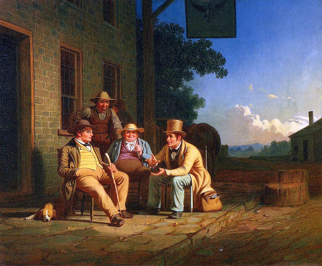  George Caleb Bingham Canvassing for a Vote - Canvas Print