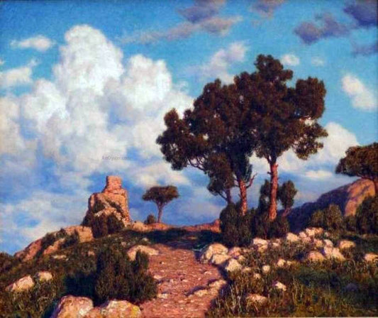  Ivan Fedorovich Choultse Capri at Sunset - Canvas Print