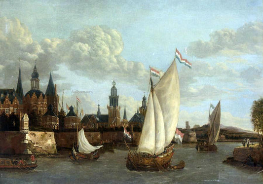  Jacobus Storck Capriccio View of Haarlem - Canvas Print