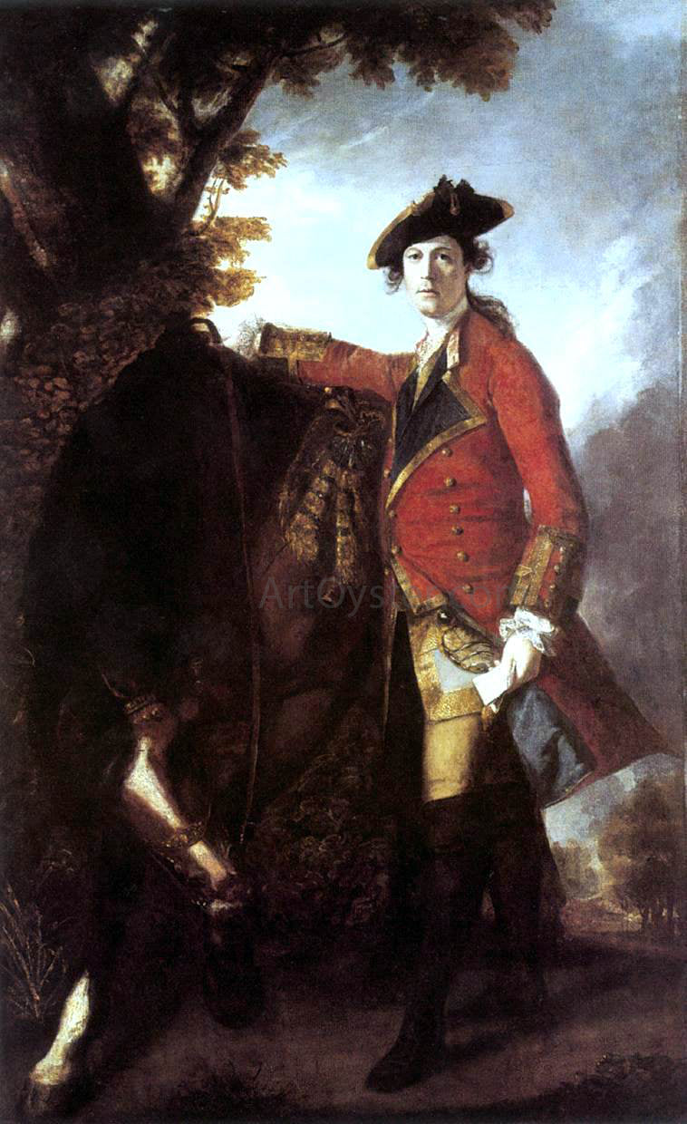  Sir Joshua Reynolds Captain Robert Orme - Canvas Print