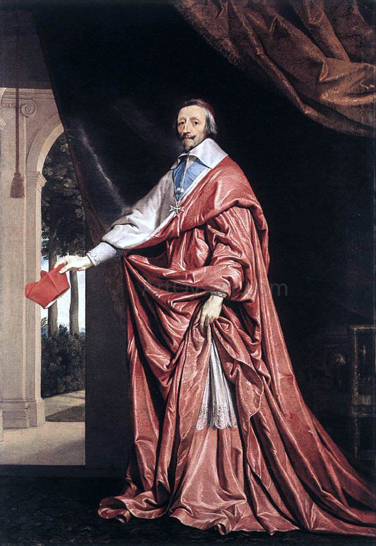  Philippe De Champaigne Cardinal Richelieu - Canvas Print