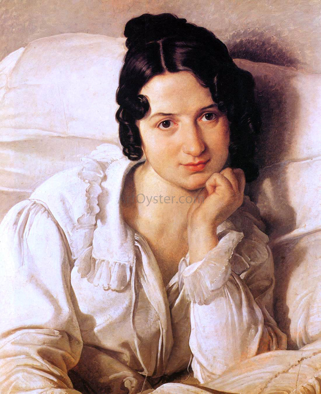  Francesco Hayez Carolina Zucchi - Canvas Print