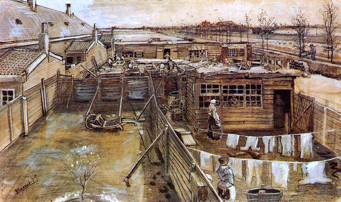  Vincent Van Gogh Carpenter's Workshop, Seen from the Artist's Studio - Canvas Print