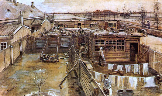  Vincent Van Gogh Carpenter's Workshop, Seen from the Artist's Studio - Canvas Print