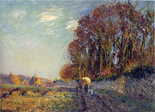  Gustave Loiseau Cart in an Autumn Landscape - Canvas Print