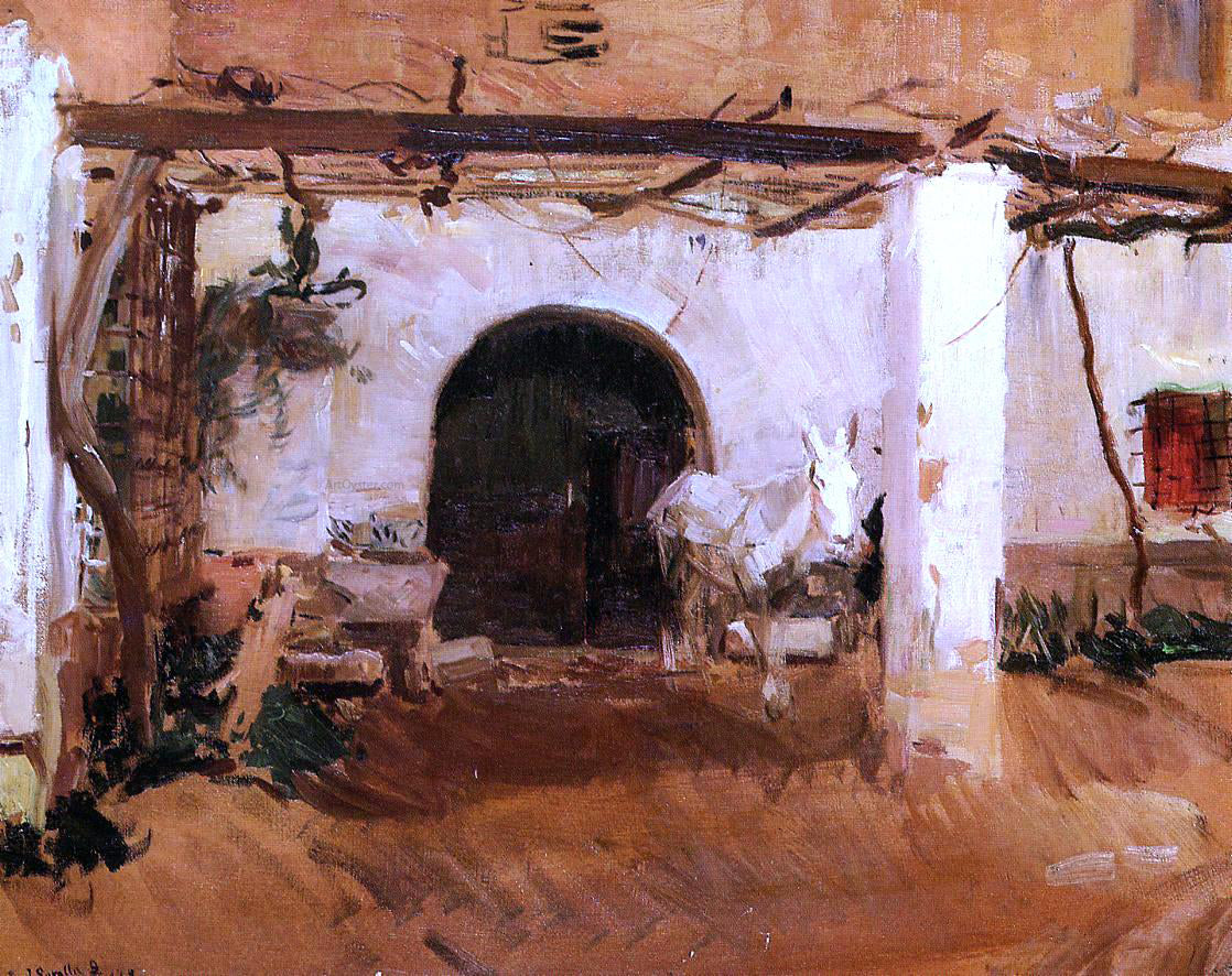  Joaquin Sorolla Y Bastida Casa de Huerta, Valencia (study) - Canvas Print