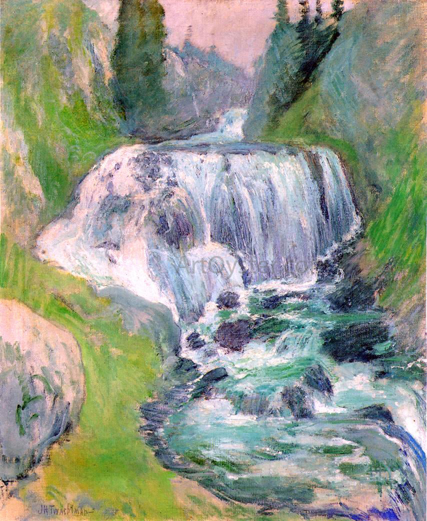  John Twachtman Cascades - Canvas Print