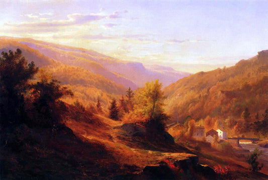 Johann Hermann Carmiencke Catskill Cove - Canvas Print