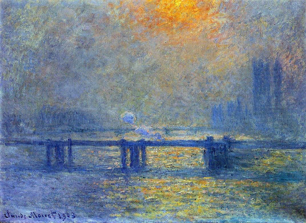  Claude Oscar Monet Charing Cross Bridge, The Thames - Canvas Print