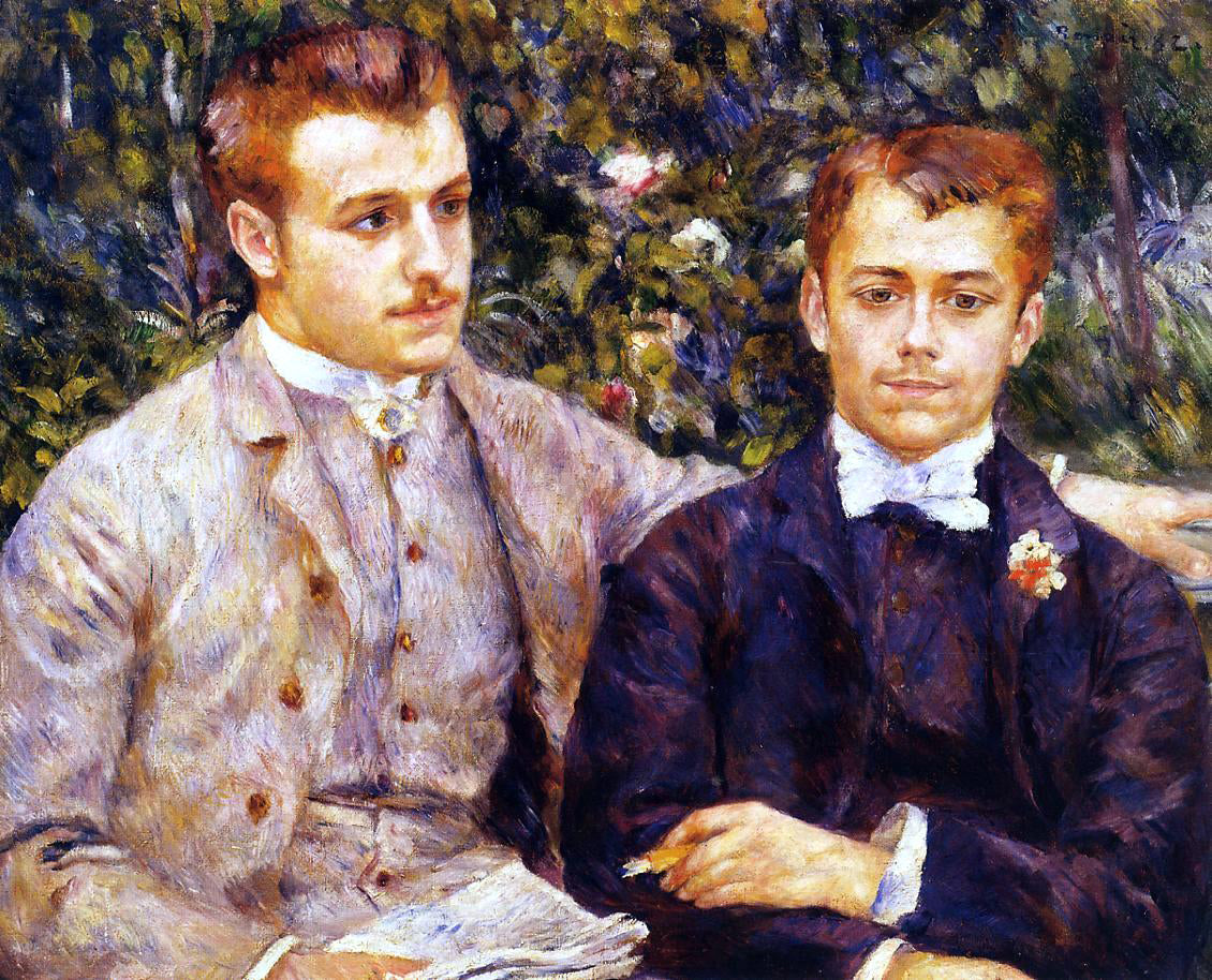  Pierre Auguste Renoir Charles and Georges Durand-Ruel - Canvas Print