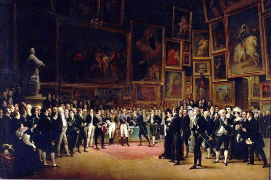  Francois-Joseph Heim Charles V Distributing Awards to the Artists at the Close of the Salon of 1824 - Canvas Print