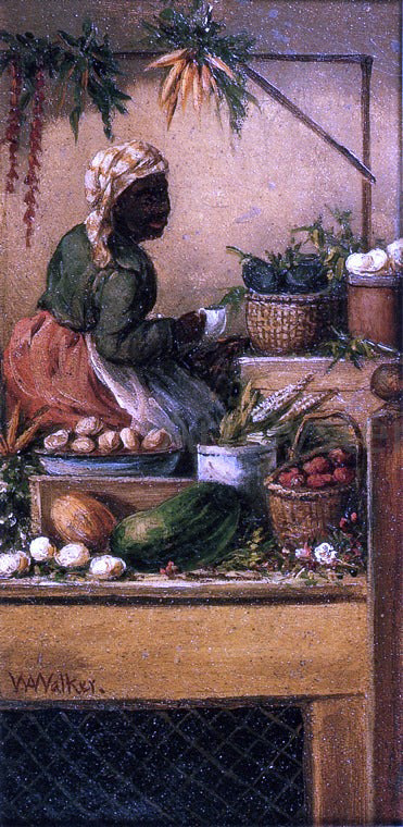  William Aiken Walker Charleston Vegetable Woman - Canvas Print