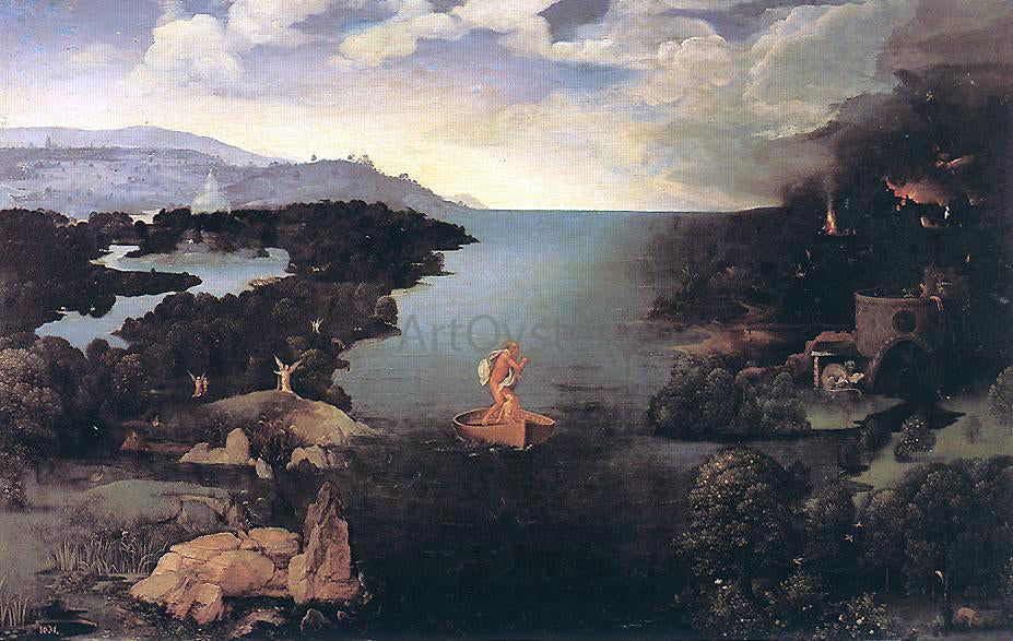  Joachim Patenier Charon - Canvas Print