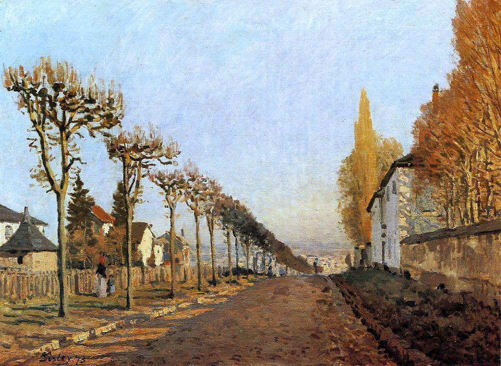  Alfred Sisley Chemin de la Machine, Louveciennes (also known as Rue de la Machine, Louveciennes) - Canvas Print