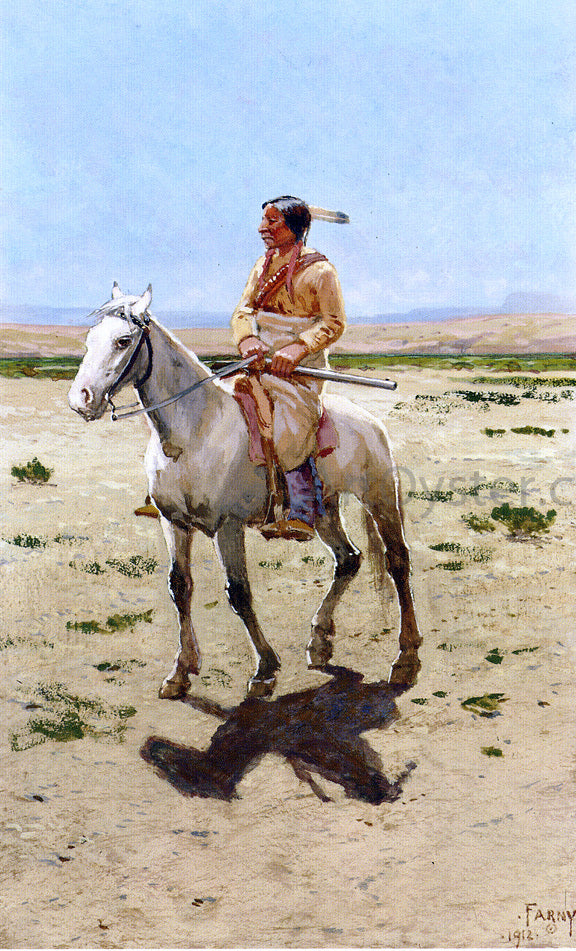  Henry F Farney Cheyenne Scout - Canvas Print