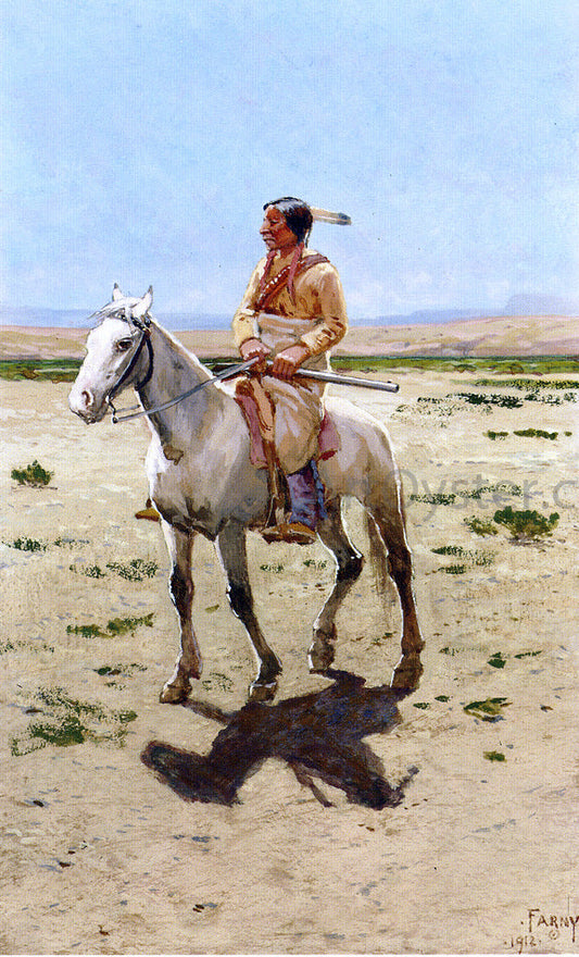  Henry F Farney Cheyenne Scout - Canvas Print