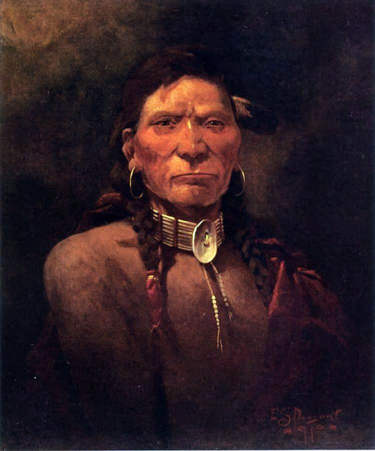  Frank Tenney Johnson Chief Charlot - Canvas Print