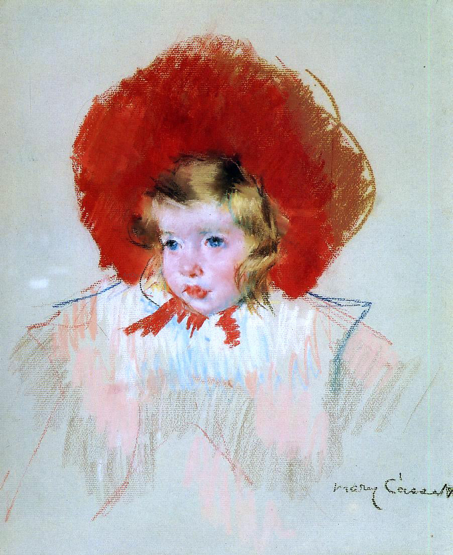  Mary Cassatt Child with Red Hat - Canvas Print