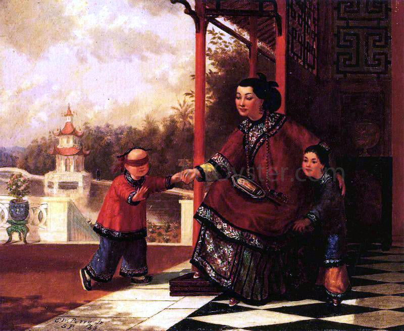  Enoch Wood Perry Chinese Family - Canvas Print