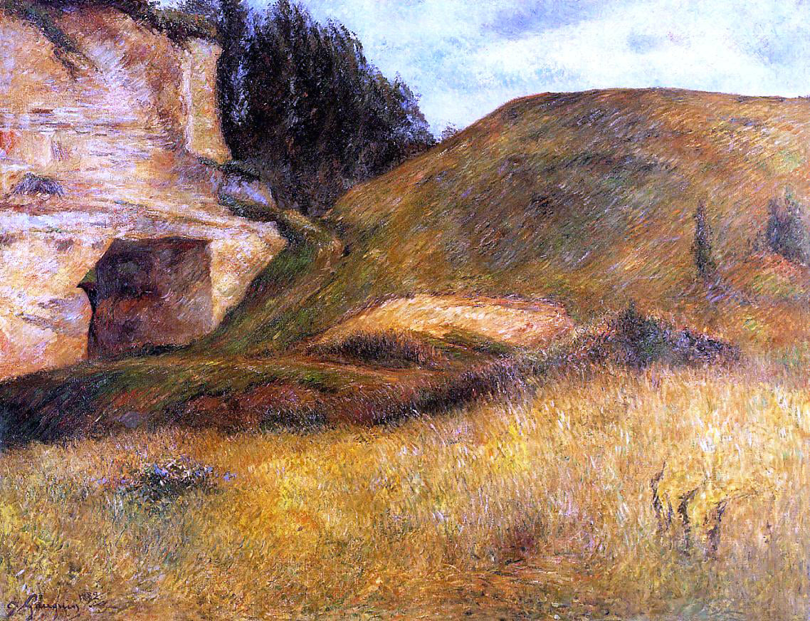  Paul Gauguin Chou Quarry, Hole in the Cliff - Canvas Print