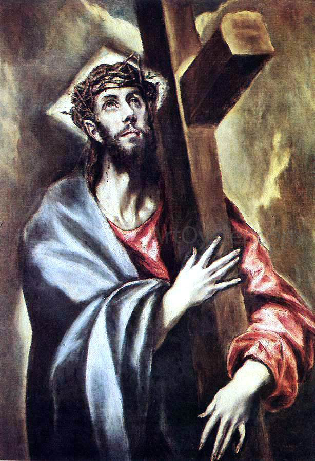  El Greco Christ Carrying the Cross - Canvas Print