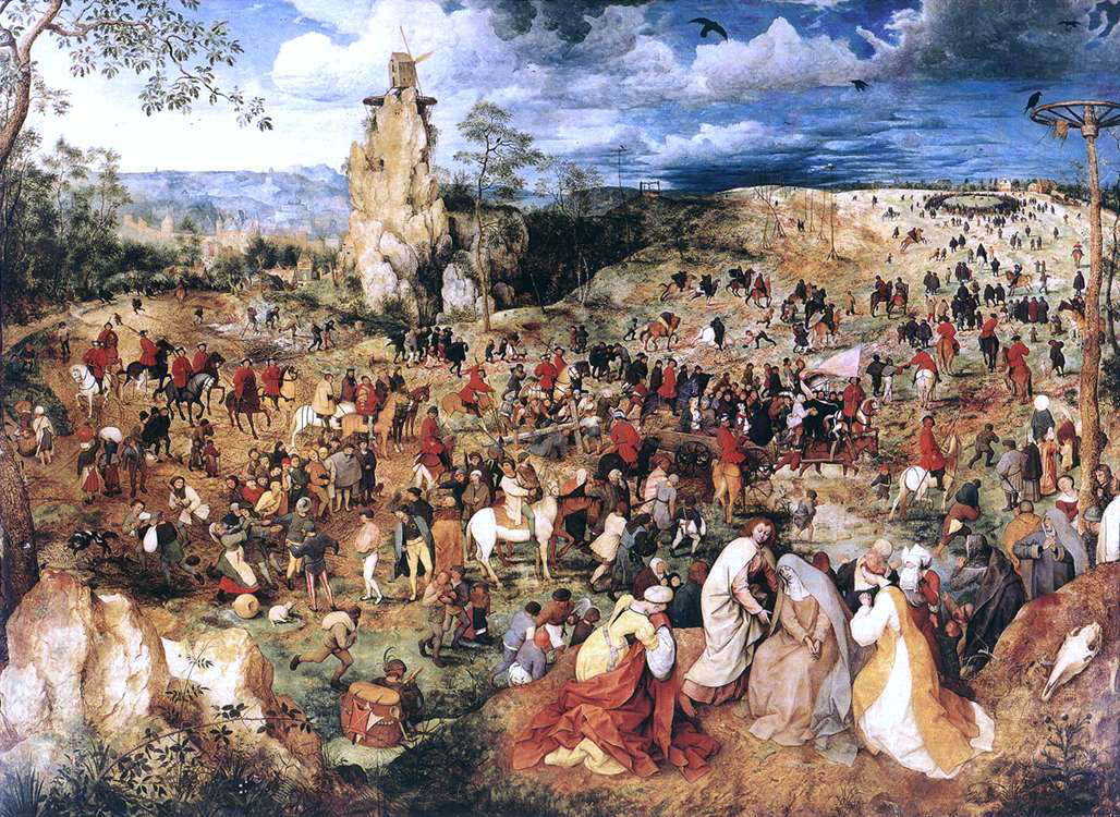  The Elder Pieter Bruegel Christ Carrying the Cross - Canvas Print