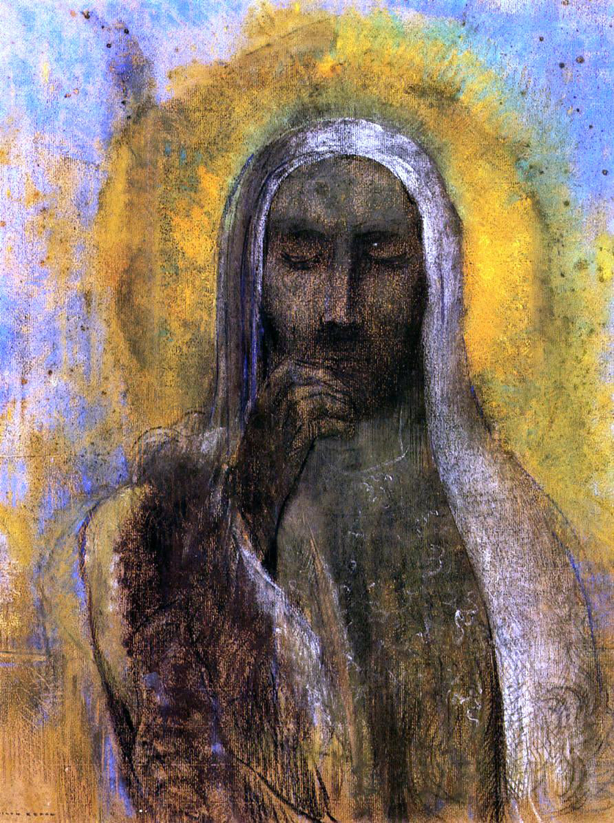  Odilon Redon Christ in Silence - Canvas Print