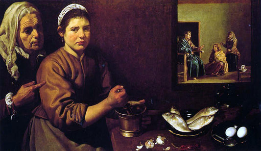  Diego Velazquez Christ in the House of Martha and Mary - Canvas Print