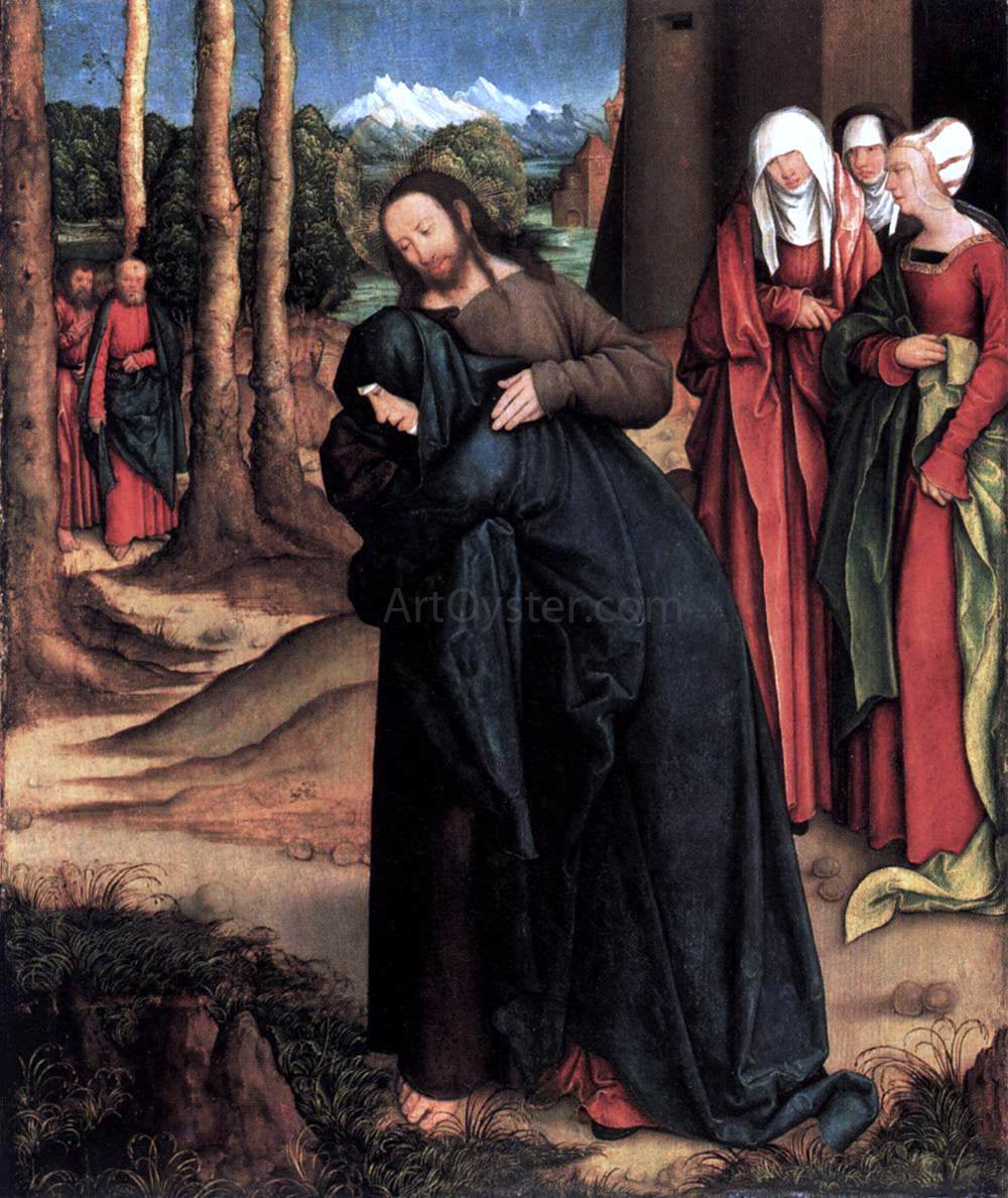  Bernhard Strigel Christ Taking Leave of His Mother - Canvas Print