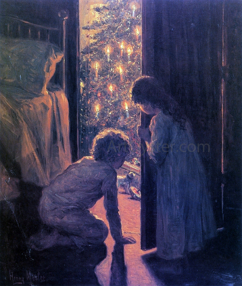  Henry Mosler Christmas Morning - Canvas Print