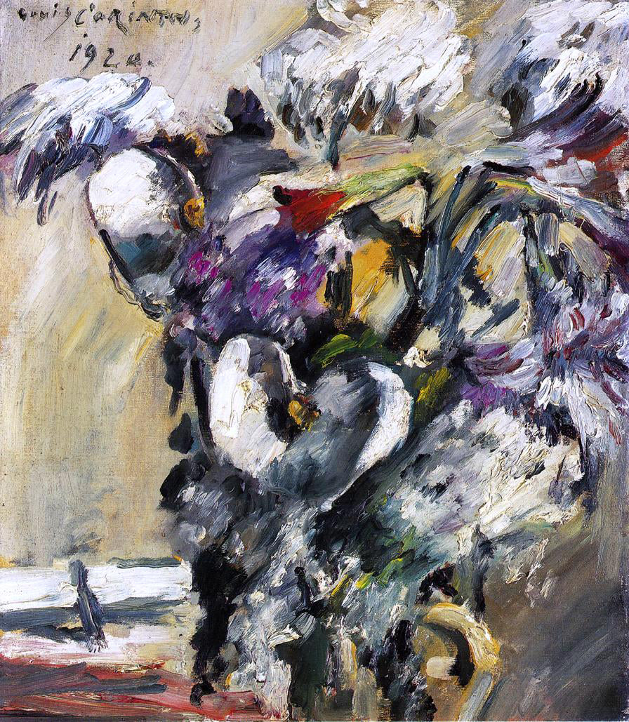  Lovis Corinth Chrysanthemms and Calla - Canvas Print