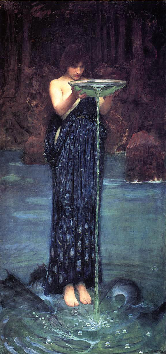  John William Waterhouse Circe Invidiosa - Canvas Print