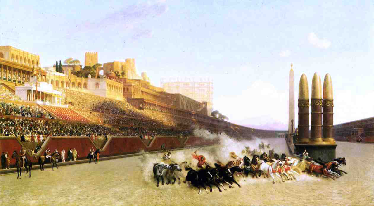  Jean-Leon Gerome Circus Maximus - Canvas Print