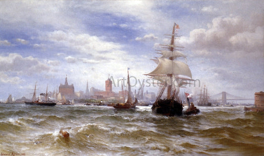  Edward Moran City and Harbor of New York - Canvas Print