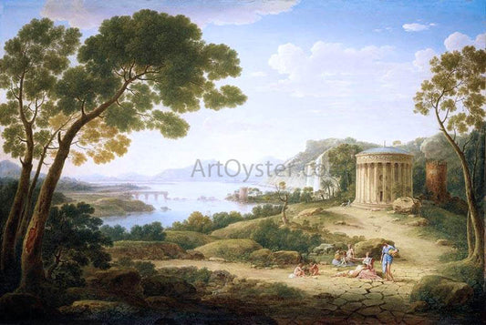  Hendrik Frans Van Lint Classical Landscape - Canvas Print