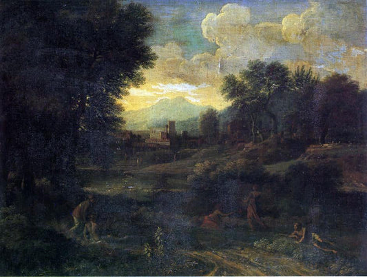  Gaspard Dughet Classical Landscape - Canvas Print
