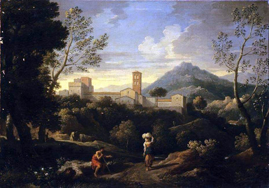  Jan Frans Van Bloemen Classical Landscape with Figures - Canvas Print