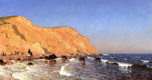  Sanford Robinson Gifford Clay Bluffs on No Man's Land - Canvas Print